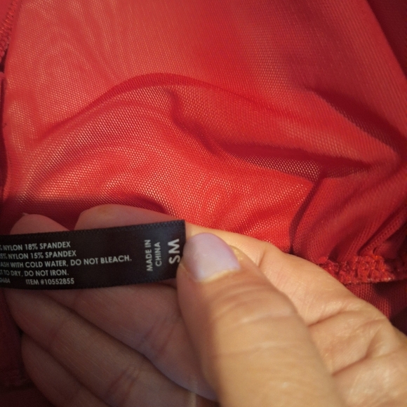 Hot Topic Skull RETRO RED 1PC SWIM SUIT SWIMSUIT SM Anchor Swallows Cherries - Picture 7 of 9